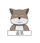 Emotional Tibetan fox (Korea)（個別スタンプ：5）