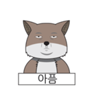 Emotional Tibetan fox (Korea)（個別スタンプ：7）