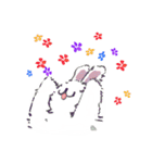 water painting-rabbit（個別スタンプ：7）