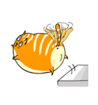 A fat orange cat（個別スタンプ：5）