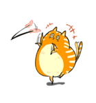 A fat orange cat（個別スタンプ：21）