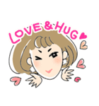 かつらん♡Love＆Hugスタンプ（個別スタンプ：1）