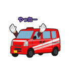 緊急車両スタンプ4 消防車パトカー救急車（個別スタンプ：12）