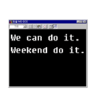 開発者の人生 : ver. MS-DOS（個別スタンプ：1）