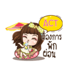 ACT veolet e（個別スタンプ：15）