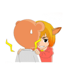 Young squirrel and cute cat v2（個別スタンプ：37）