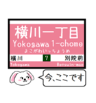 広島 江波線(6号) 7号線 今この駅だよ！（個別スタンプ：22）