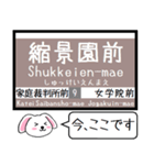 広島 横川線(8号) 白島線(9号) この駅だよ（個別スタンプ：15）