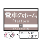 広島 横川線(8号) 白島線(9号) この駅だよ（個別スタンプ：36）