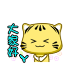 Cute striped cat. CAT191（個別スタンプ：19）