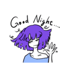 紫髪の女の子（18）（個別スタンプ：2）