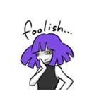 紫髪の女の子（18）（個別スタンプ：6）