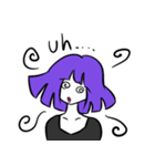紫髪の女の子（18）（個別スタンプ：8）