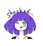 紫髪の女の子（18）（個別スタンプ：9）