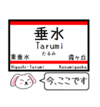 私鉄西台-明石本線の この駅だよ！タレミー（個別スタンプ：11）