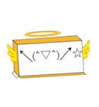 顔文字の段ボール…（個別スタンプ：39）