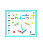 ▷色鉛筆で日常敬語☆大人さわやかスタンプ（個別スタンプ：12）