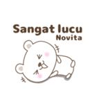 Cute bear stickers name, Novita（個別スタンプ：37）