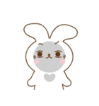 ヤーミ！ 可愛いウサギ (韓国語)（個別スタンプ：2）
