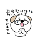 犬のくうたん part10 韓国語ver（個別スタンプ：11）