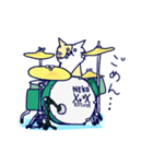 ドラムと猫とハイエース（個別スタンプ：4）