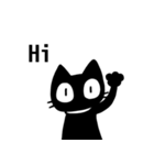 黒猫のスタンプ（English）2（個別スタンプ：1）