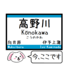 四国 予讃線(伊予市-宇和島) この駅だよ！（個別スタンプ：3）