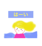 かわいい女の子 またまた頭に乗ってます（個別スタンプ：20）