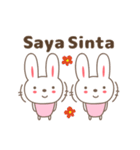 Cute rabbit stickers name, Sinta（個別スタンプ：1）