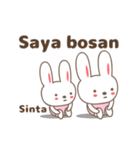 Cute rabbit stickers name, Sinta（個別スタンプ：38）