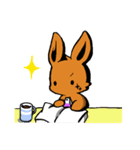 読書好きなうさぎ（個別スタンプ：30）