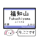 山陰本線(京都 兵庫 鳥取) 今この駅だよ！（個別スタンプ：1）