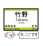 山陰本線(京都 兵庫 鳥取) 今この駅だよ！（個別スタンプ：14）