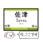 山陰本線(京都 兵庫 鳥取) 今この駅だよ！（個別スタンプ：15）