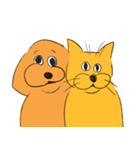 レイジー猫とストレンジ犬（個別スタンプ：1）