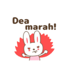 Cute rabbit stickers name, Dea（個別スタンプ：10）