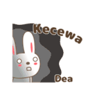 Cute rabbit stickers name, Dea（個別スタンプ：29）