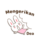 Cute rabbit stickers name, Dea（個別スタンプ：31）