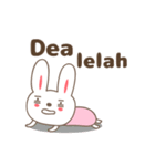 Cute rabbit stickers name, Dea（個別スタンプ：39）