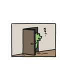 ワニと猫のスタンプ（個別スタンプ：8）