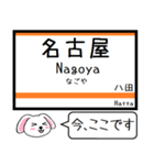 関西本線(東海 西日本) 今この駅だよ！（個別スタンプ：1）