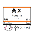 関西本線(東海 西日本) 今この駅だよ！（個別スタンプ：8）