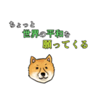 犬と世界平和を願うスタンプ（個別スタンプ：19）