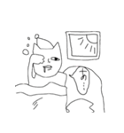 あ しか言わない猫（個別スタンプ：1）