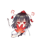 「あやややや」 東方Projectコラボスタンプ（個別スタンプ：6）