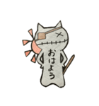 お腹で語る猫とうさぎ（個別スタンプ：12）