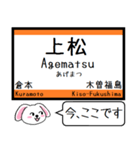 中央本線(名古屋-上松) 今この駅だよ！（個別スタンプ：30）