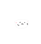 まるまるネコ/白黒（個別スタンプ：7）
