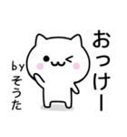 【そうた】が使うねこ（個別スタンプ：2）