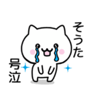 【そうた】が使うねこ（個別スタンプ：22）